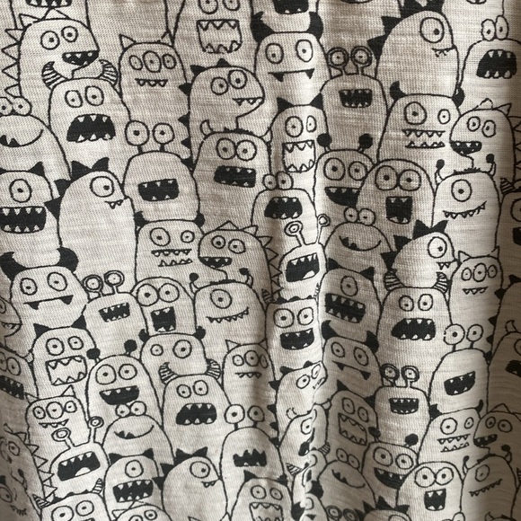 Next Brand “Little Monsters” Distressed Cuffed Kids Tee - Picture 1 of 9